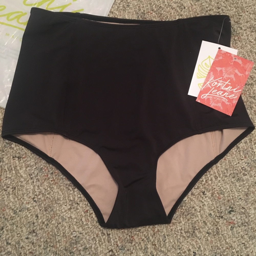 Kortni Jeans High Waisted Swim Bottoms